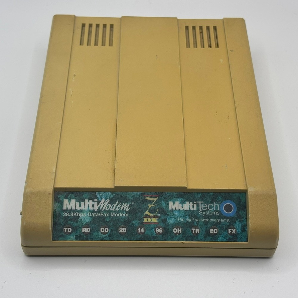 Multi-Tech MultiModem ZDX 28.8Kbps External Data Fax Modem MT2834ZDX Vintage - Picture 7 of 7